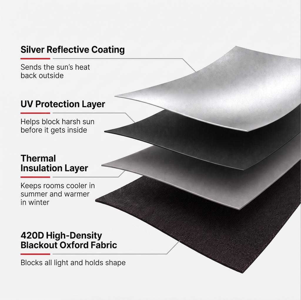 Black Out Any Window, Gaps And All, with Darkle Military Grade Shield