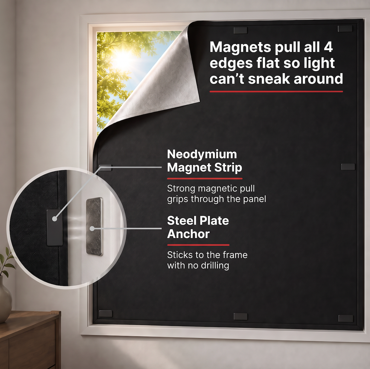 Black Out Any Window, Gaps And All, with Darkle Military Grade Shield