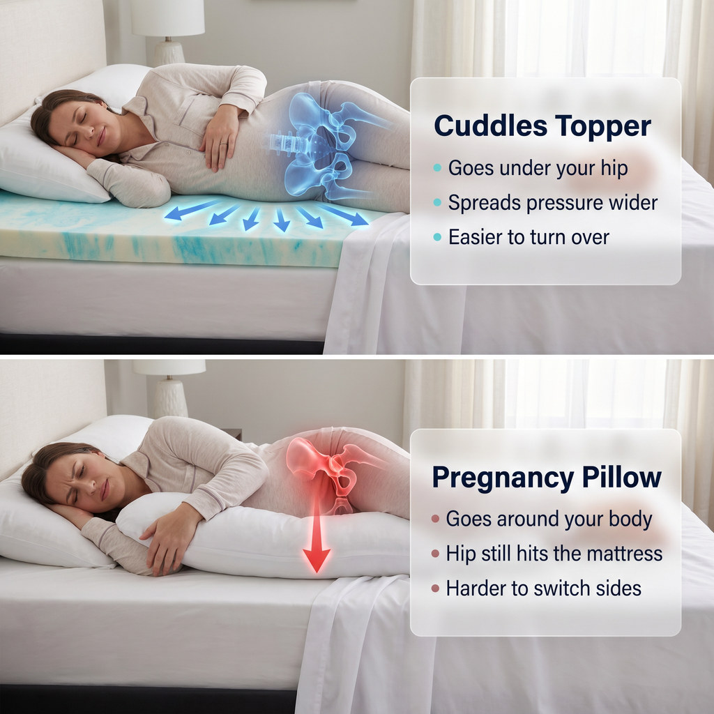 Cuddle Pregnancy Mattress Topper
