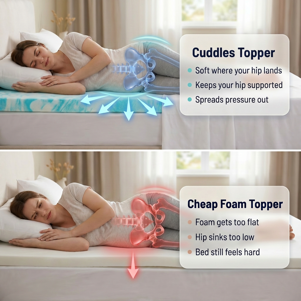 Cuddle Pregnancy Mattress Topper