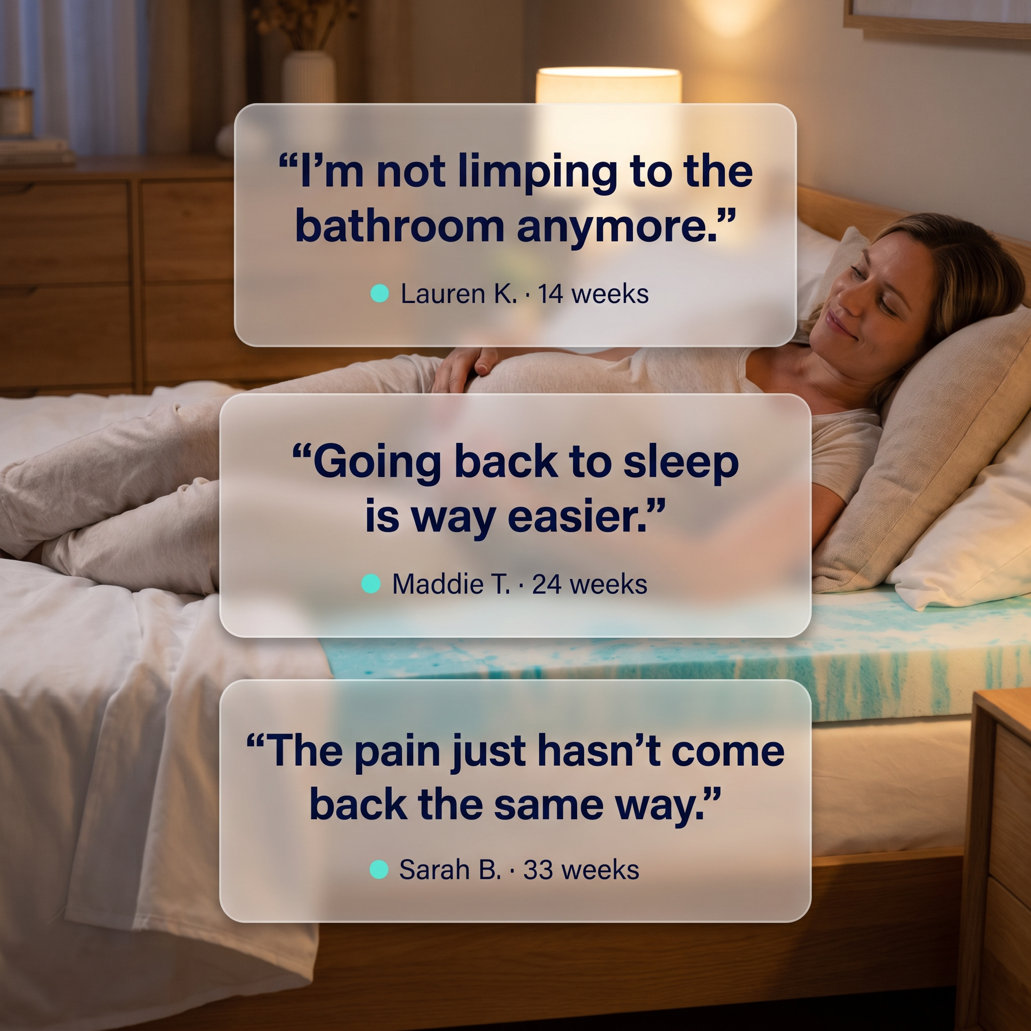 Cuddle Pregnancy Mattress Topper